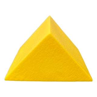 Postmodern Yellow Prism Shape Floor or Table Lamp from Heico, 1980s For Sale
