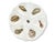 Vintage French Porcelain Oyster Set, 6 Plates & Platter For Sale - Image 4 of 7