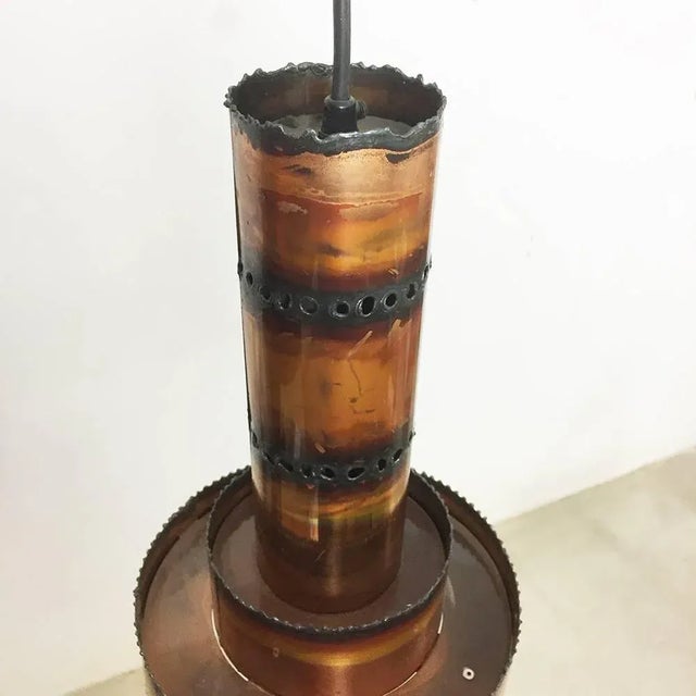 1960s Danish Brutalist Metal Hanging Light from Sven Aage Holm Sorensen, 1960s For Sale - Image 5 of 10