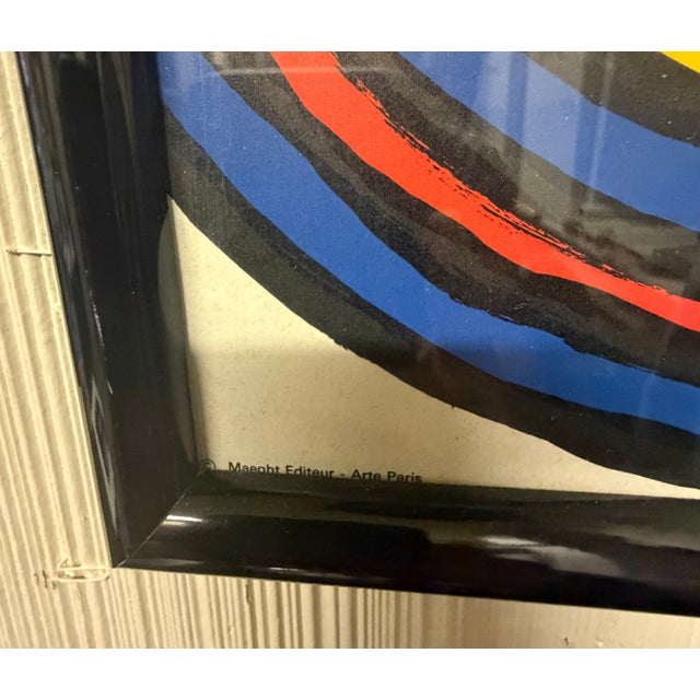 Mid-Century Modern Alexander Calder, "Galerie Maeght", Lithograph Poster Circa 1970 For Sale - Image 3 of 4