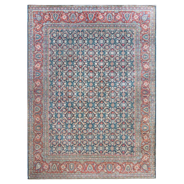 Early 20th Century Persian Kashan Rug For Sale In Chicago - Image 6 of 15