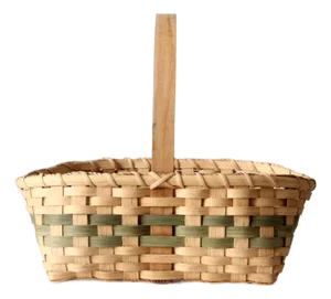 Vintage Handmade Gathering Basket