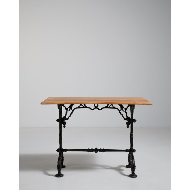 Cast Iron Bistro Table, Antique, France, Circa 1900 For Sale - Image 10 of 12