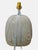 Vintage Custom Painted Styled John Dickinson Draped Plaster Pale Blue Table Lamp W/ Custom Ribbon Shade For Sale In West Palm - Image 6 of 10