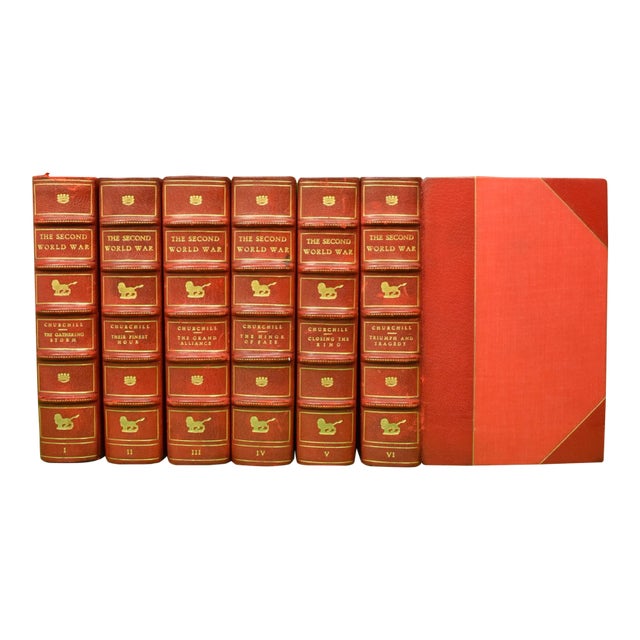 "The Second World War: Volumes I - Vi" 1948 Churchill, Winston S.- Set of 6 For Sale