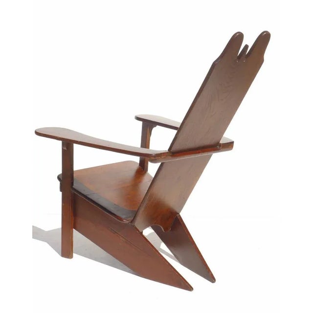 Rationalist Italian Gino Levi Montalcini Wood Lounge Chair, 1930s For Sale - Image 4 of 13
