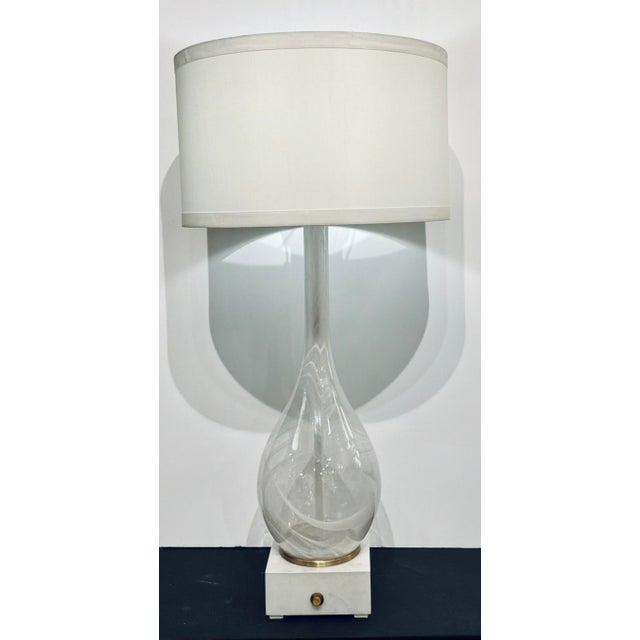 Modern Revelation Modern Large Hand Blown Glass Mystique Table Lamp For Sale - Image 3 of 6