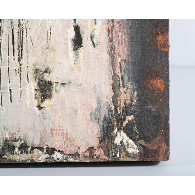 Abstract 2001 Signed “Asoko 27” Mixed Media Wall Assemblage by Juliet Holland For Sale - Image 3 of 9