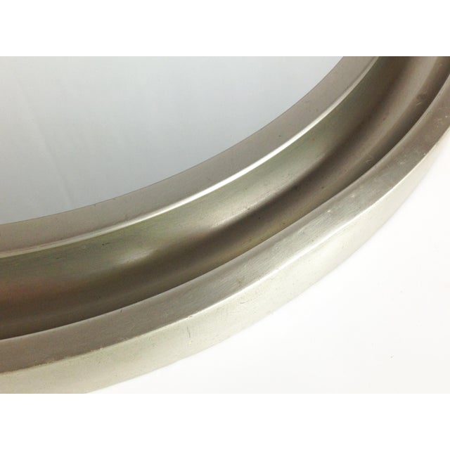 Nickel Plated Brass and Black Metal Mirrors by Sergio Mazza for Artemide, 1970s, Set of 2 For Sale - Image 9 of 10