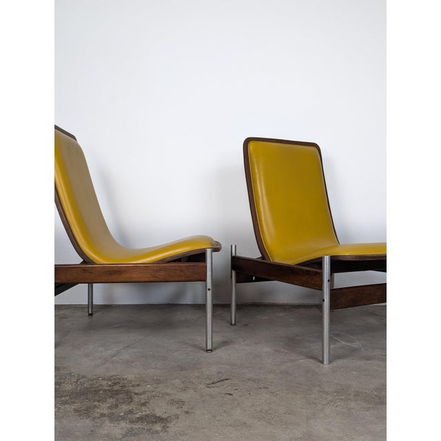 Mustard 1960s Mid Century Lounge Chairs by Sven Ivar Dysthe for Dokka Møbler - a Pair For Sale - Image 8 of 11