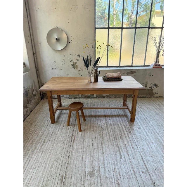 Pine Farmhouse Table, 1960s For Sale - Image 12 of 18