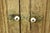 Antique French Country Farmhouse Beige Distressed Paint Kitchen Cupboard Cabinet For Sale - Image 9 of 13