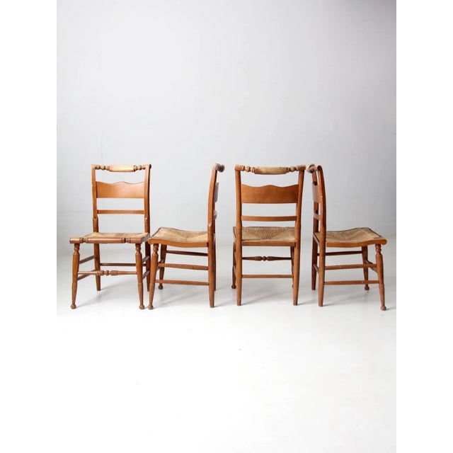 Vintage Tell City Chair Company Dining Chairs Set of 4 For Sale - Image 9 of 12
