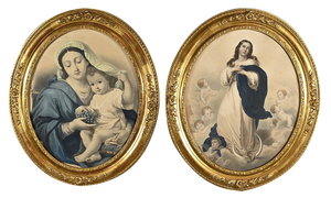 Immaculate Conception, Late 19th Century, Engravings, Set of 2