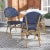 Barrow Side Chair, Set of 2 - Navy For Sale In Philadelphia - Image 6 of 12