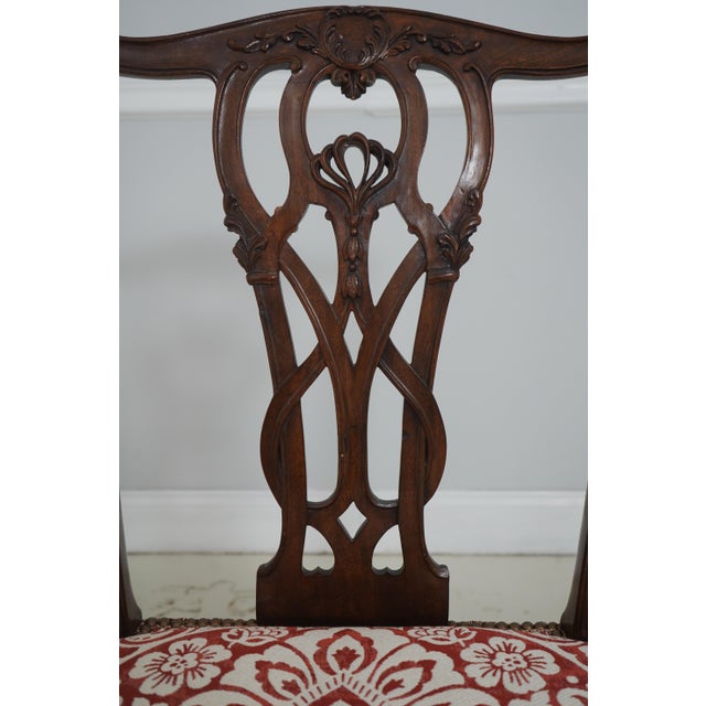 Set of 6 Mahogany Chippendale Style Dining Chairs For Sale In Philadelphia - Image 6 of 18
