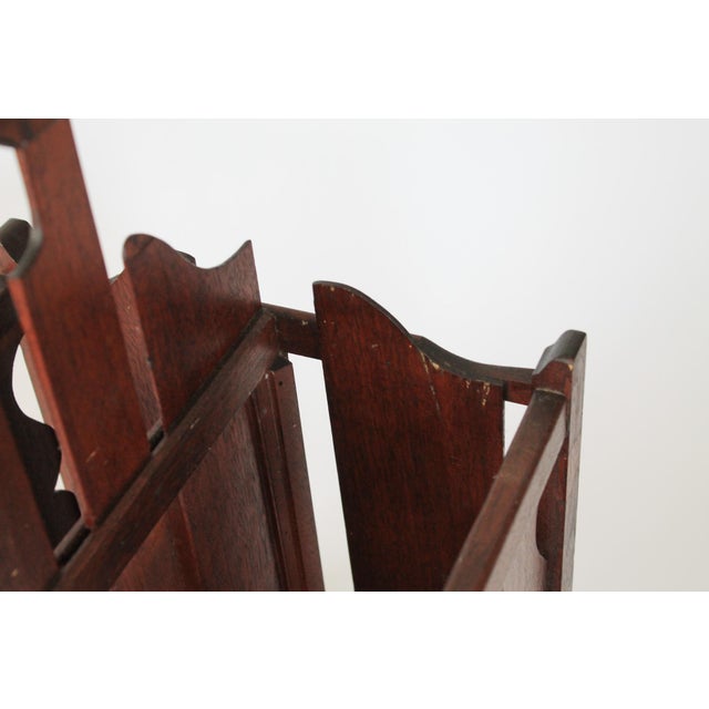 Vintage Arts & Craft Style Magazine Rack For Sale - Image 10 of 15