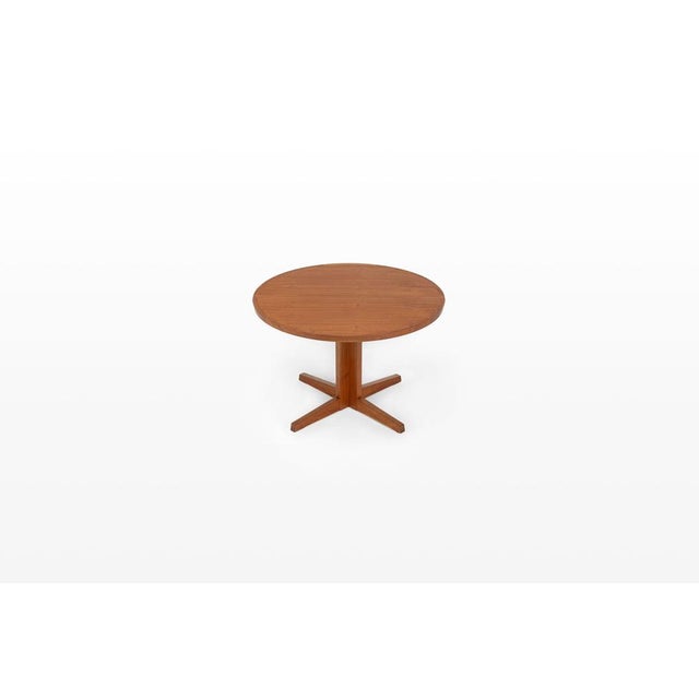Brown Extendable Teak Dining Table, 1960s For Sale - Image 8 of 8