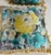 This is a pair of vintage Robert Allen tasseled silk pillows. This vibrant silk has a beautiful abstract, floral pattern...