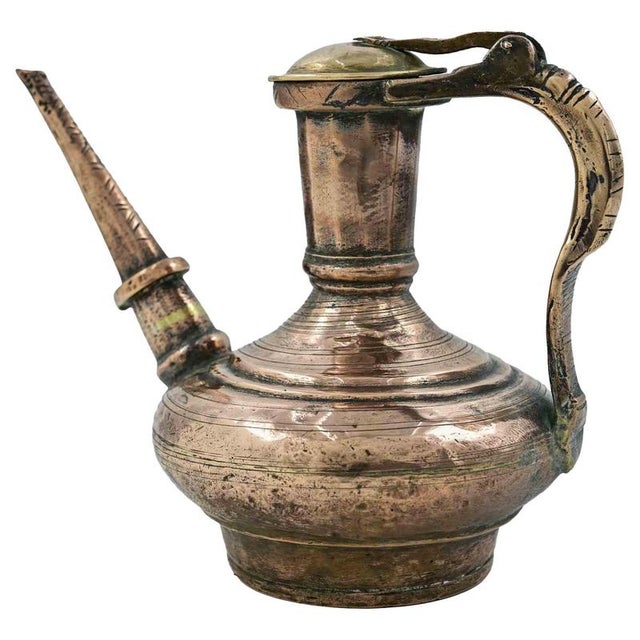 Antique Islamic Copper Jug, Italy For Sale - Image 6 of 6