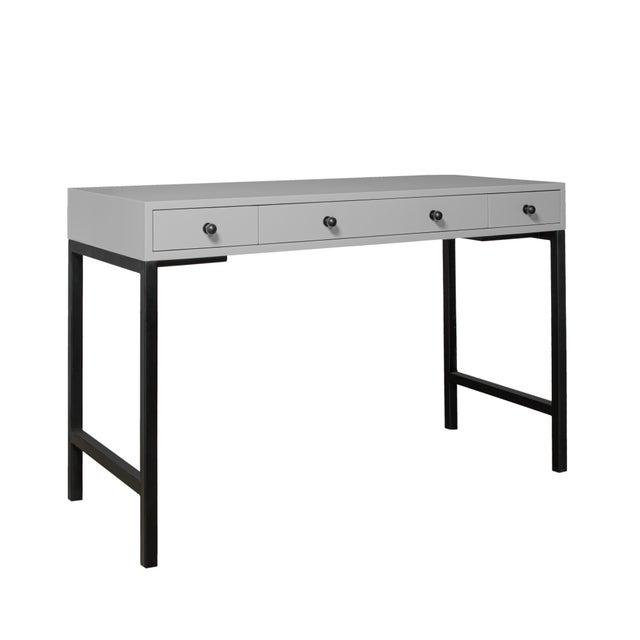 Light Gray Maple Writing Desk - Light Gray For Sale - Image 8 of 8