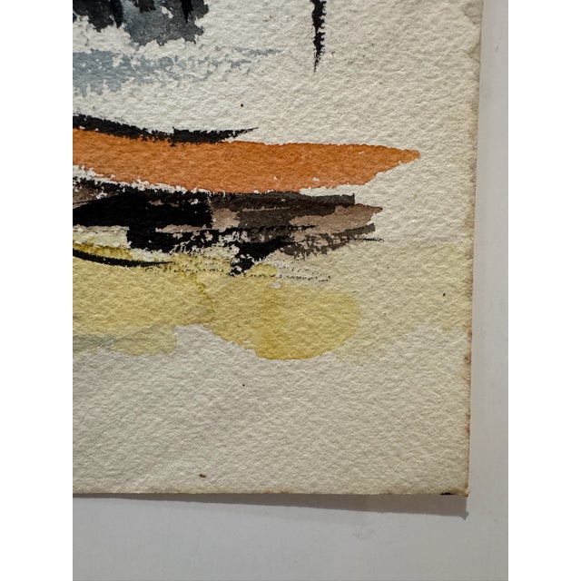 Henry Emil Salloch Original Watercolor on Paper Carousel. For Sale - Image 4 of 6