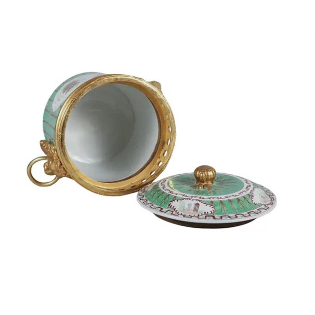 Early 20th Century European Porcelain and Gilt Bronze Covered Vessel For Sale - Image 5 of 9