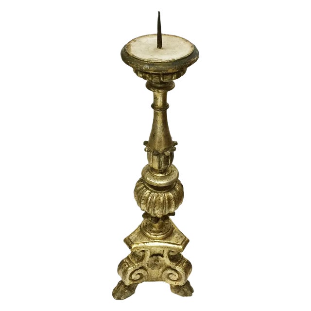 19th Century Baroque Style Candle Stand For Sale
