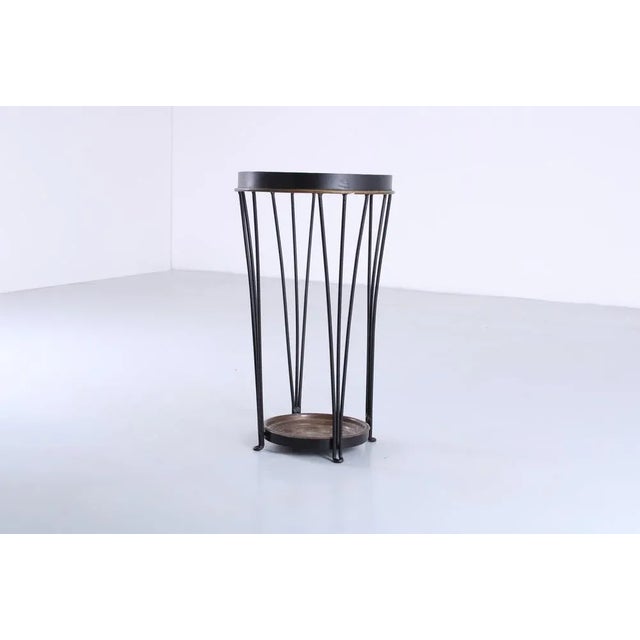 Modern Black Iron Umbrella Holder by Pilastro, 1950s For Sale - Image 3 of 9