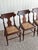 Vintage Set of 4 Cane Seat Dining Chairs For Sale - Image 4 of 11