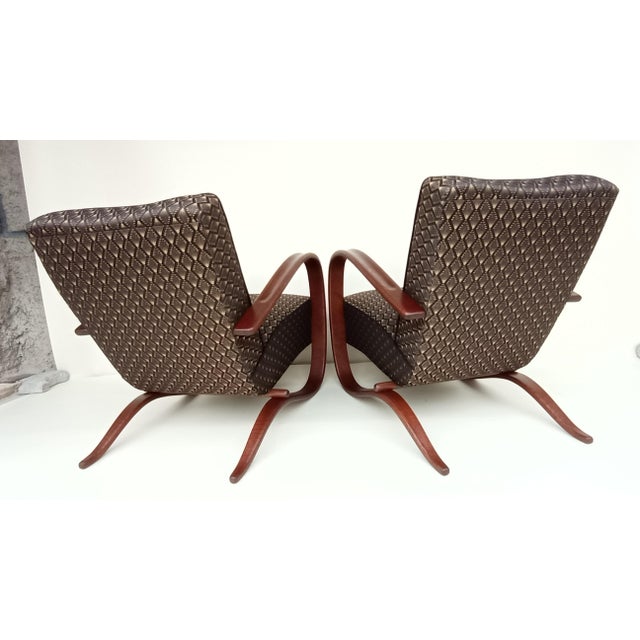 H-269 Armchairs by Jindrich Halabala for Up Zavody, 1930s, Set of 2 For Sale - Image 10 of 15