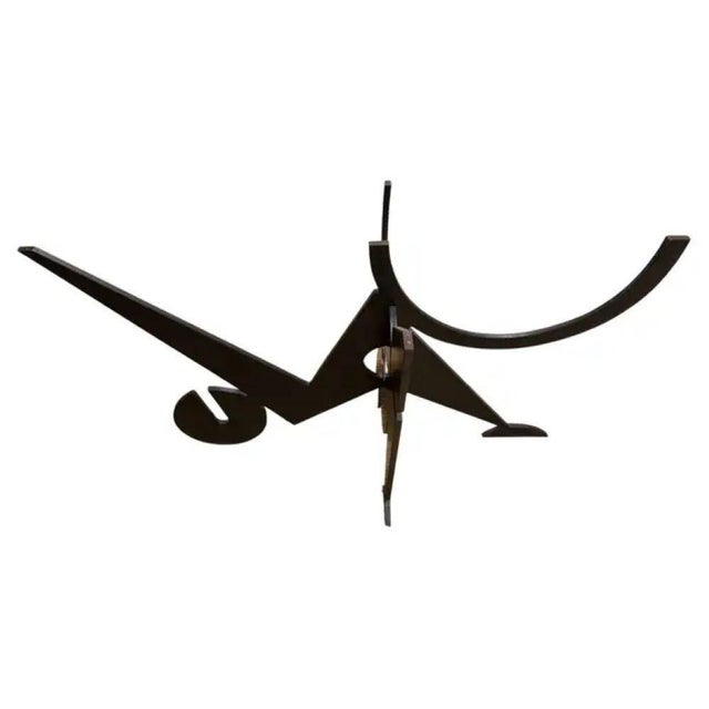 Signed Pucci De Rossi Sculptural Blackened Steel Dining Table Base, 1987 For Sale - Image 10 of 18