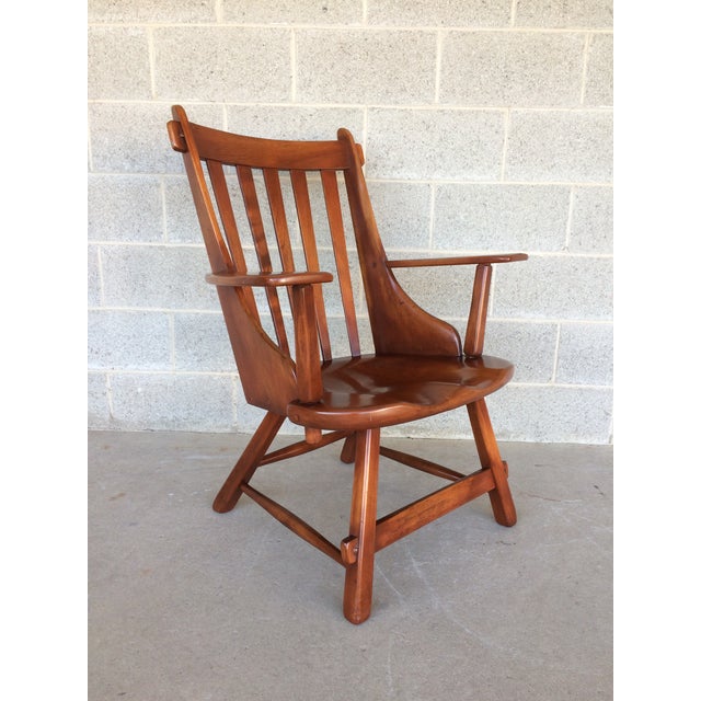 Cushman Colonial Creations Paddle Arm Style Accent Chair Chairish