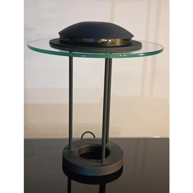 Exquisite and authentic Saturn table lamp by Robert Sonneman for George Kovacs. USA 1980. Iconic and featured in numerous...