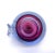Barbini Style 20th Century Italian Murano Somerso Blue, Red & Purple Apple Paperweight For Sale In Houston - Image 6 of 8