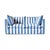 Sophie Conran Coco 2.5 Seater Sofa - Cornish Blue Wide Stripes with Knife Edge Cushion For Sale - Image 4 of 4