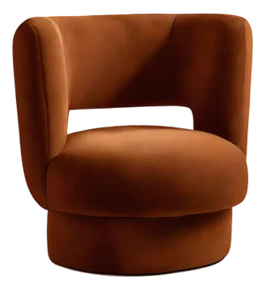 Ritual Armchair in Brown Velvet from Moanne