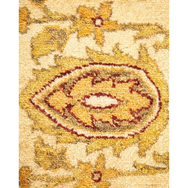 Moroccan Vintage Moroccan Hand Knotted Wool Area Rug, Ivory - 6'1" X 9'3" For Sale - Image 3 of 9