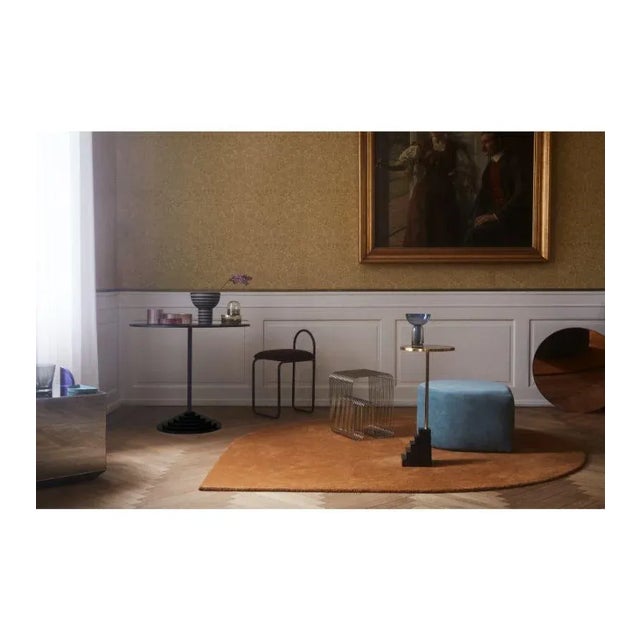 Black Silver Contemporary Stool For Sale - Image 8 of 9