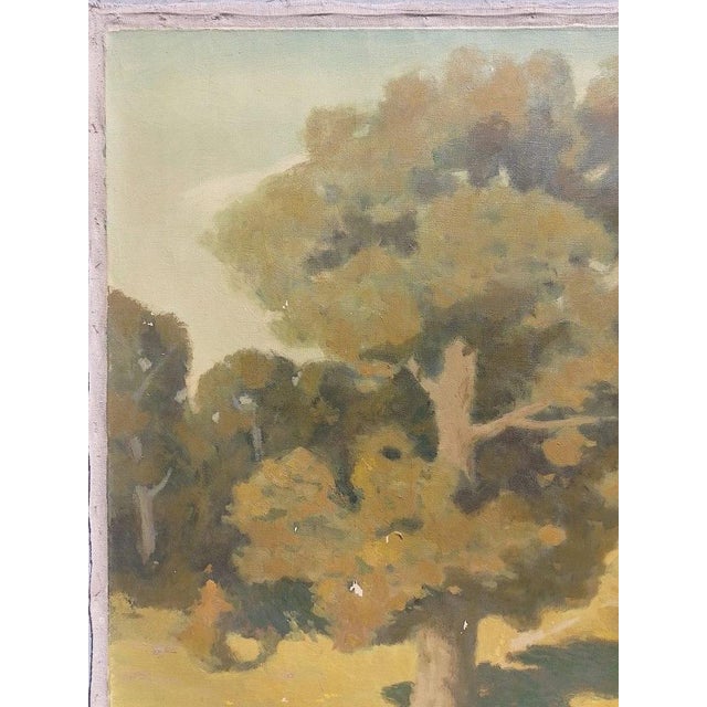 1980s Original Impressionist Oil Painting - Woodland Scenery, Ukrainian Art 1988 120-150 For Sale - Image 5 of 17