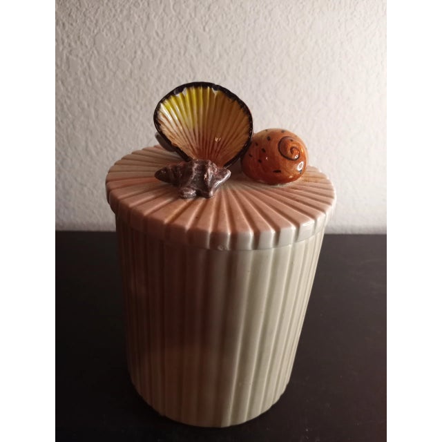 1970s 1970s Fitz & Floyd Nautical Theme Ceramic Canister Jar For Sale - Image 5 of 9