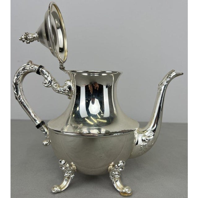 Vintage French Style Coffee Serving Tray with Pot, Set of 5 For Sale - Image 12 of 18
