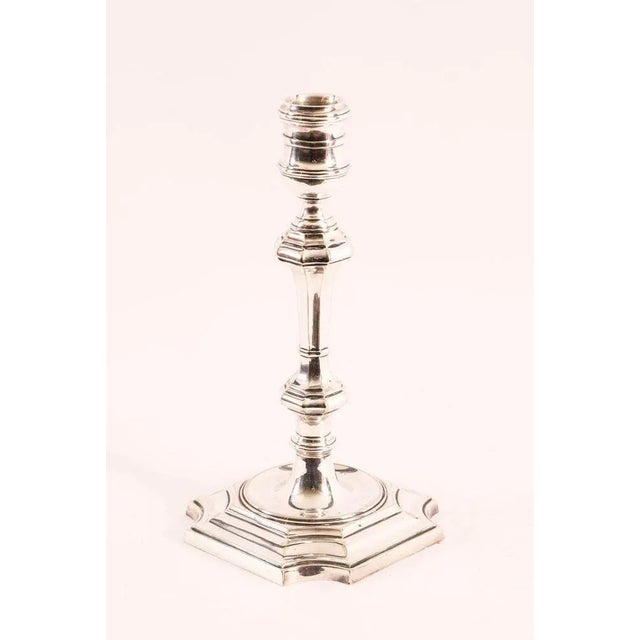 Antique Silver-Plated Candlesticks from Elkinton & Co., 1920s, Set of 2 For Sale - Image 9 of 15