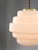 Mid-Century Italian Brass and Opaline Glass Pendant Lamp For Sale - Image 5 of 17