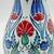 Turkish Handmade Ceramic “Pear” Vase (20cm) – Red Carnations & Blue Tulips – Classic Armudi Form For Sale - Image 3 of 8