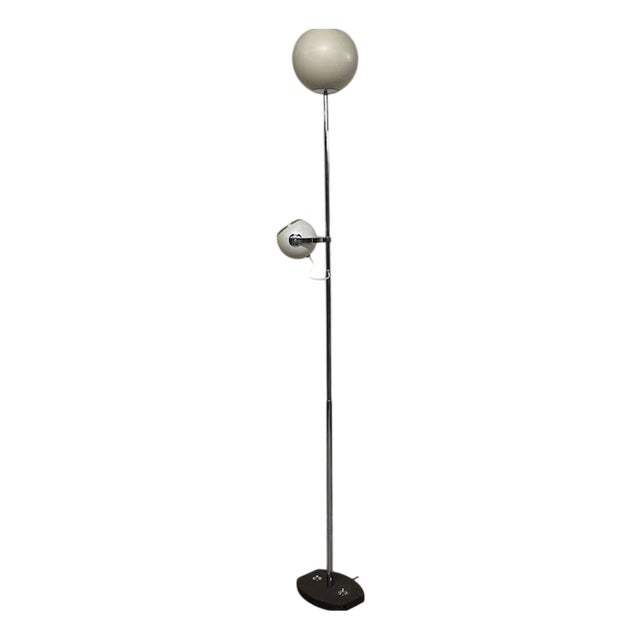 Floor Lamp with Top Light and Adjustable Spotlight from Stilnovo, 1960s For Sale