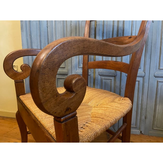Antique Farmhouse French Armchair, 1880 For Sale - Image 10 of 16