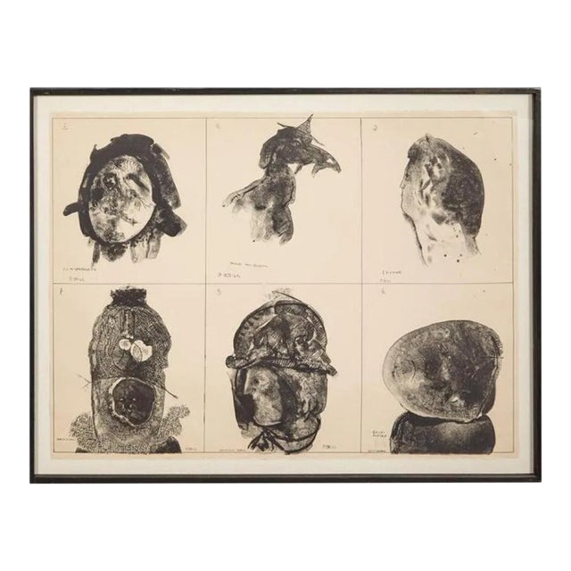 Framed Lithograph by Jose Luis Cuevas Small Edition For Sale