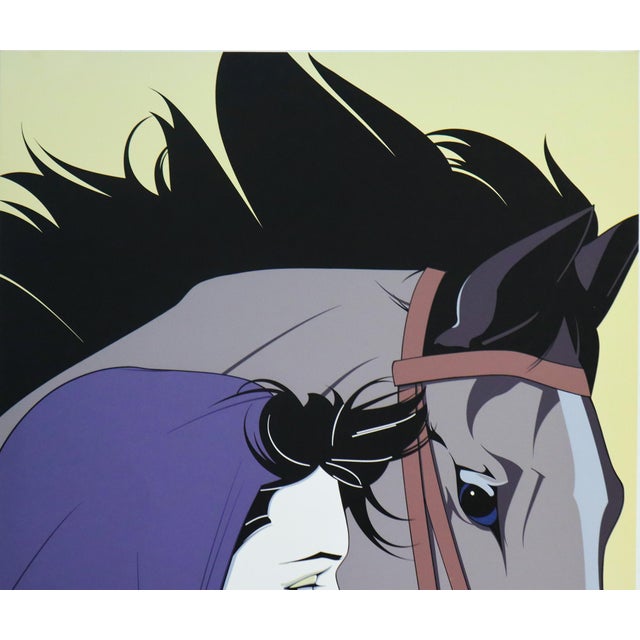 American 1983 American Original Serigraph Poster - Woman With Horse (Nc13) - Patrick Nagel, Published by Mirage Editions For Sale - Image 3 of 3