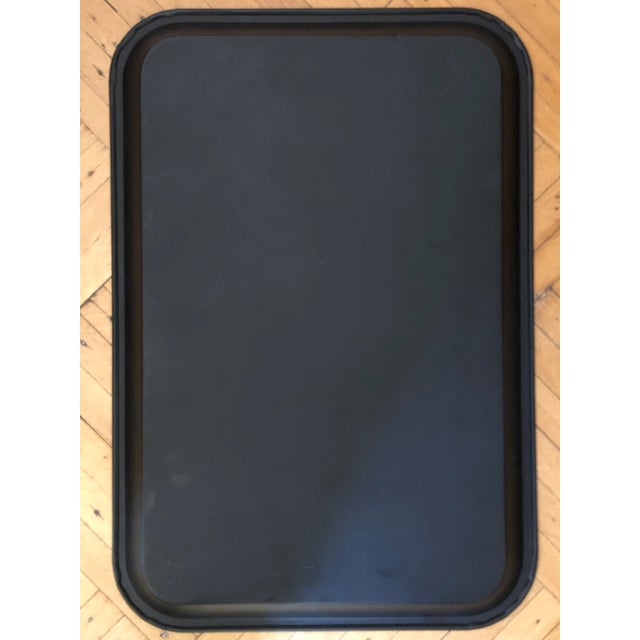 Late 20th Century Black & Gold Tole Tray For Sale - Image 10 of 11
